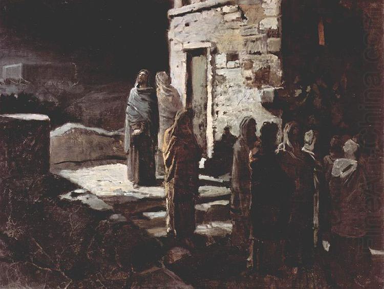 unknow artist Christus betritt mit seinen Jungern den Garten Gethsemane china oil painting image